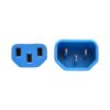 bda32cd5a0d344cfd09d93e98a4abeb8-3 Tripp Lite series PDU Power Cord, C13 to C14 - 10A, 250V, 18 AWG, 6 ft. (1.83 m), Blue