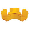 Tripp Lite series Toolless Horizontal 4-Way Junction for Fiber Routing System, 120 mm (5 in.)