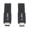 bde16d52369f3ede240012a415815cdb-1 Tripp Lite series USB-C Flat Cable (M/M) - USB 3.2 Gen 2 (10 Gbps), Thunderbolt 3 Compatible, 3 ft. (0.91 m)