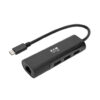 Tripp Lite series 3-Port USB 3.x (5Gbps) Hub with LAN Port, USB-C to 3x USB-A Ports and Gigabit Ethernet, Black