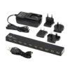 Tripp Lite series 10-Port USB 2.0 Hub with Power Supply and International Plug Adapters