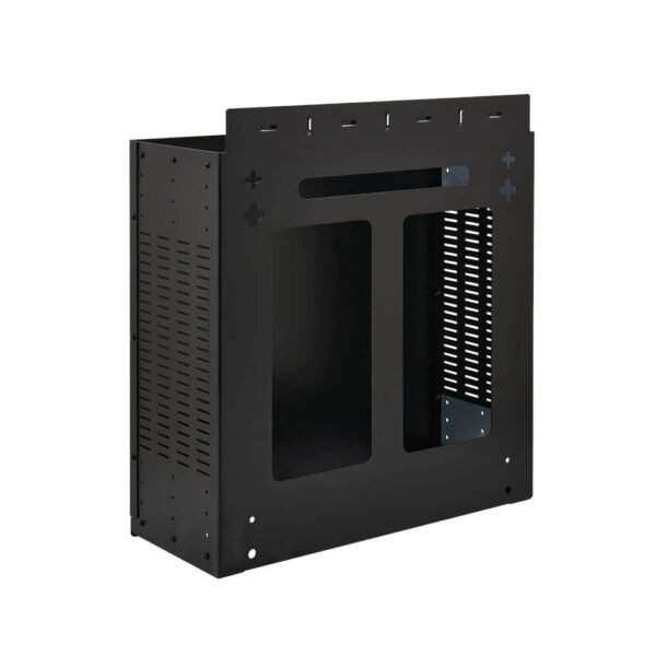 Tripp Lite series SmartRack 4U Low-Profile Vertical-Mount Vented Wall-Mount Mini Rack Enclosure, Black