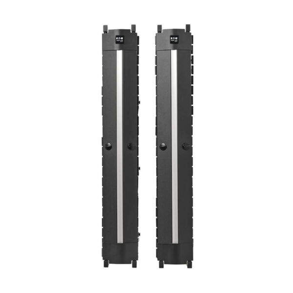 Tripp Lite series High-Capacity Vertical Cable Manager - Deep Double Finger Duct with Cover, Single Sided, 6 in. Wide, Black, 7 ft. (2.2 m)