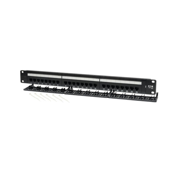 Tripp Lite series 24-Port 1U Rack-Mount Cat5e 110 Patch Panel, 568B, RJ45 Ethernet, TAA