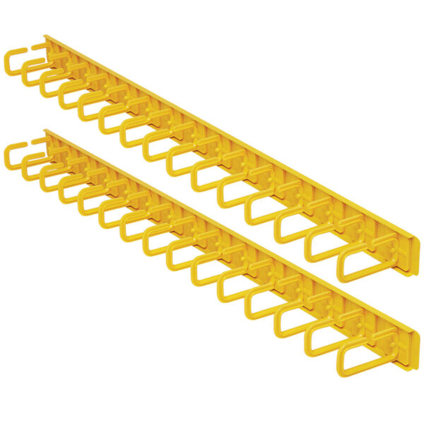 Tripp Lite series Vertical Cable Manager - Flexible Rings, Yellow, 6 ft. (1.8 m)