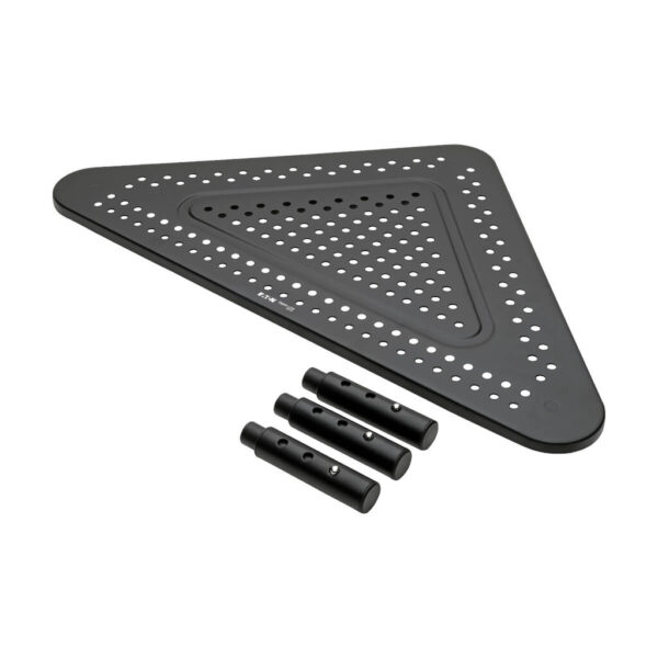 Tripp Lite series Monitor Riser for Desk, 12 x 20 in. - Height Adjustable, Corner, Metal, Black