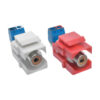 be898c9e7e9f9fc7a7e18677d3583b97 Tripp Lite series RCA Female Audio to Screw Terminal Keystone Jack Kit, Red/White