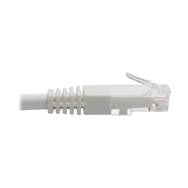 Tripp Lite series Cat6 Gigabit Molded (UTP) Ethernet Cable (RJ45 M/M), PoE, White, 2 ft. (0.61 m)