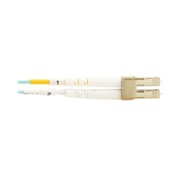 be9c37e18da4877c22e5f0573e0858e6 Tripp Lite series 10Gb/40Gb/100Gb Duplex Multimode 50/125 OM4 LSZH Fiber Patch Cable (LC/LC), Aqua, 2M (6.6 ft.), TAA