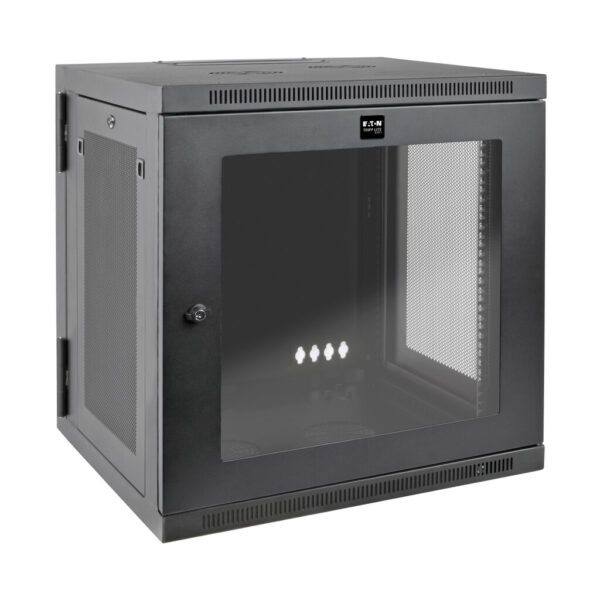 bed2bf21acb6b5d7797d501e923165d6 Tripp Lite series SmartRack 12U UPS-Depth Wall-Mount Small Rack Enclosure, Clear Acrylic Window, Hinged Back