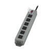 Tripp Lite series Industrial Power Strip, 6 Right-Angle Outlets, 15 ft. (4.6 m) Cord, Mounting Tabs