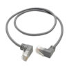 bf2a172e4a97c749213cdc60bb51bd44 Tripp Lite series Right-Angle Cat6 Gigabit Snagless Molded Slim UTP Ethernet Cable (RJ45 M/M), Gray, 2 ft. (0.61 m)