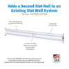 bf3fcc0a2b28d5b6b161048abc0b0454 Tripp Lite series Slat Rail for Slat Wall System, 40 in. (102 cm), TAA