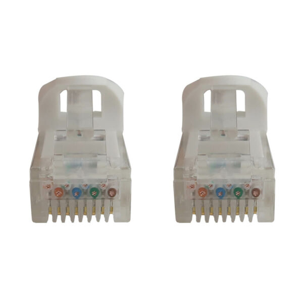 Tripp Lite series Cat6a 10G Snagless Molded UTP Ethernet Cable (RJ45 M/M), PoE, White, 20 ft. (6.1 m)