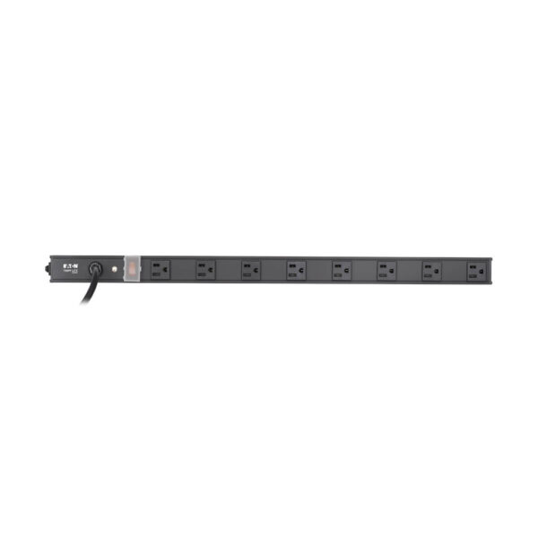 Tripp Lite series 8-Outlet Vertical Power Strip, 120V, 15A, NEMA 5-15P, 15 ft. (4.57 m) Cord, 24 in., Black Housing