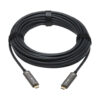 Tripp Lite USB-C Plenum Fiber Active Optical Cable (M/M), USB 3.2 Gen 2 10Gbps, Data Only, Black, 10 m (33 ft.) - U420F-10M-D321