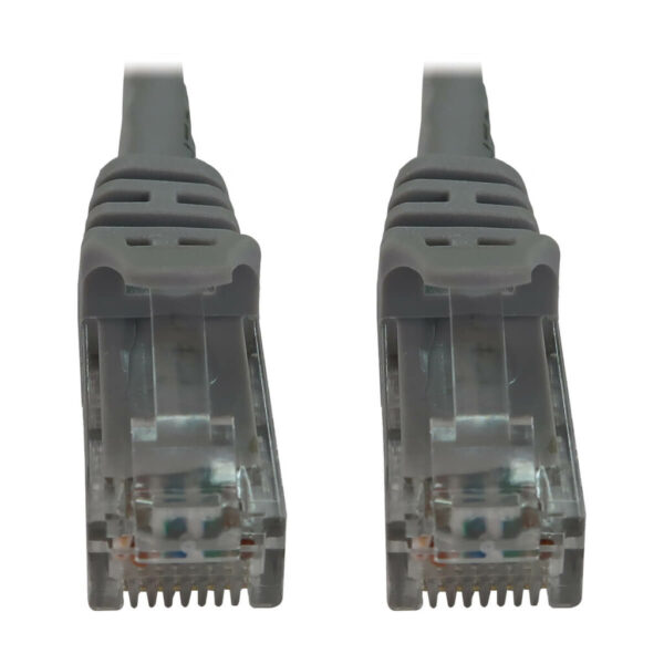 bf806f030acfc4e1915d61a7cb225dc7-1 Tripp Lite series Cat6a 10G Snagless Molded UTP Ethernet Cable (RJ45 M/M), PoE, Gray, 3 ft. (0.9 m) - N261-003-GY