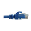 Tripp Lite series Cat6a 10G Snagless Molded UTP Ethernet Cable (RJ45 M/M), PoE, Blue, 7 ft. (2.1 m)