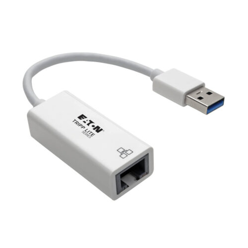 Tripp Lite series USB 3.0 to Gigabit Ethernet NIC Network Adapter - 10/100/1000 Mbps, White
