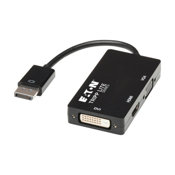 bfd9ed0a99d7ebaf853dcb4b76cd3c40 Tripp Lite series DisplayPort to VGA/DVI/HDMI All-in-One Converter Adapter - 4K 60 Hz HDMI, DP 1.2