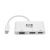 bfdc2f4bcd00823827fb130a688fb122 Tripp Lite series USB-C Triple Display Adapter, 4K 60Hz HDMI, Displayport and VGA with MST