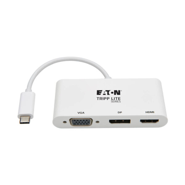 bfdc2f4bcd00823827fb130a688fb122 Tripp Lite series USB-C Triple Display Adapter, 4K 60Hz HDMI, Displayport and VGA with MST