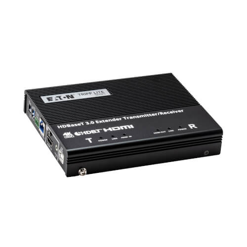 Tripp Lite series HDBaseT 3.0 Transmitter/Receiver, HDMI 4K 60 Hz (4:4:4), RS-232, IR Control, Up to 328 ft. (100 m), TAA