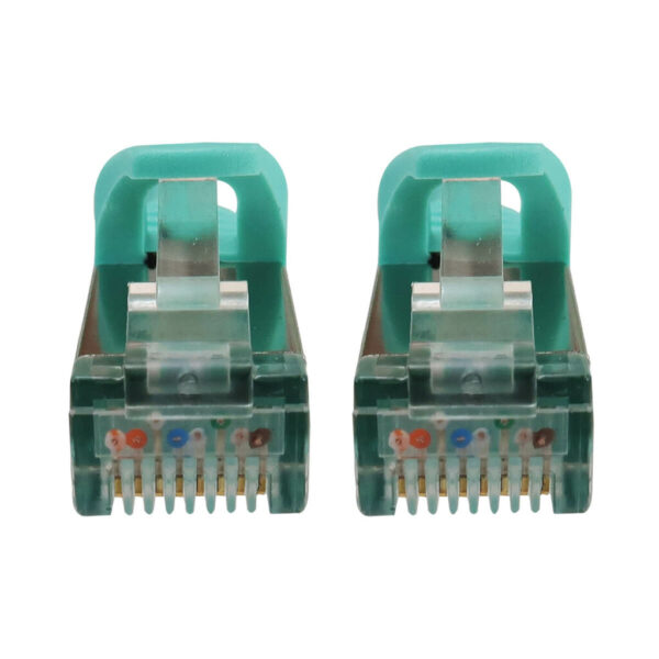 c0041c66de91444cd4915f8695f7d924-1 Tripp Lite series Cat6a 10G Snagless Shielded Slim STP Ethernet Cable (RJ45 M/M), PoE, Aqua, 25 ft. (7.6 m)