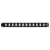 Tripp Lite series 12-Port 1U Rack-Mount Unshielded Blank Keystone/Multimedia Patch Panel, RJ45 Ethernet, USB, HDMI, Cat5e/6