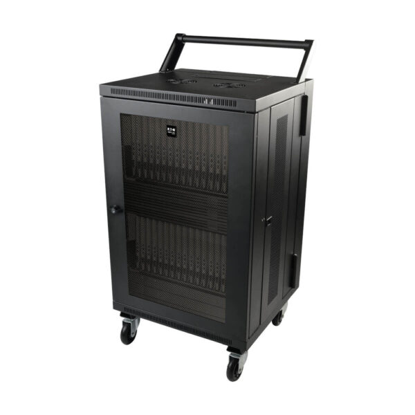 Tripp Lite series Mobile Cart Conversion Kit with Handle, Casters and Power Cord Manager for Tablet/Chromebook Charging Stations