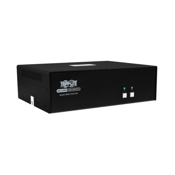 c01e62b3f5a579645fc6f3c1bc7627fc Secure KVM Switch, 2-Port, Dual Head, HDMI to HDMI, 4K, NIAP PP4.0, Audio, TAA