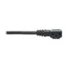 Tripp Lite series Power Extension Cord, Left-Angle C13 to C14 PDU Style - 10A, 250V, 18 AWG, 2 ft. (0.61 m), Black