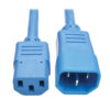 Tripp Lite series Heavy-Duty PDU Power Cord, C13 to C14 - 15A, 250V, 14 AWG, 2 ft. (0.61 m), Blue