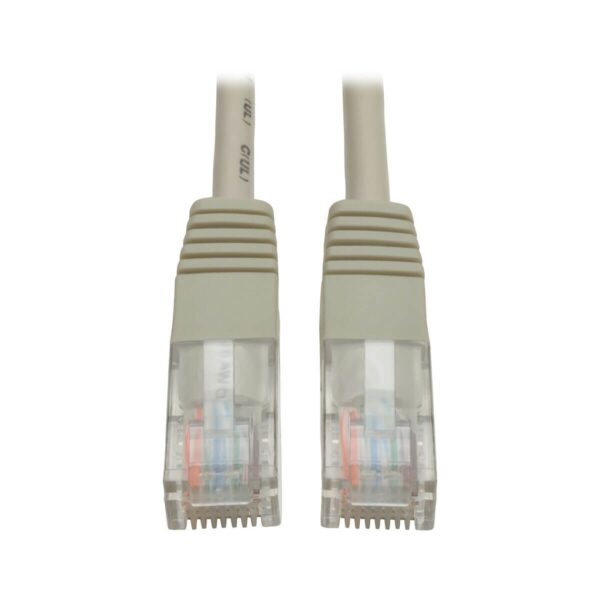 Tripp Lite series Cat5e 350 MHz Molded (UTP) Ethernet Cable (RJ45 M/M), PoE - Gray, 4 ft. (1.22 m)