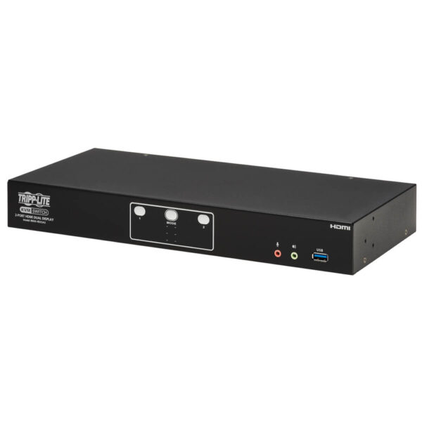 Tripp Lite series 2-Port HDMI Dual-Display KVM Switch - 4K 60 Hz, USB 3.2 Gen 1, HDCP 2.2, USB Sharing, TAA - B006-HD2UA2