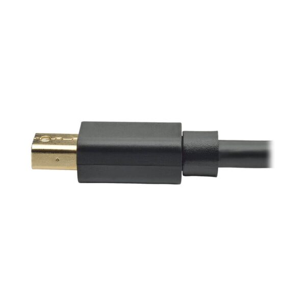 c0792b5d10f3669466139bff07046572-2 Tripp Lite series Mini DisplayPort to DisplayPort Adapter Cable, 4K 60 Hz (M/M), DP Latching Connector, Black, 6 ft. (1.8 m)