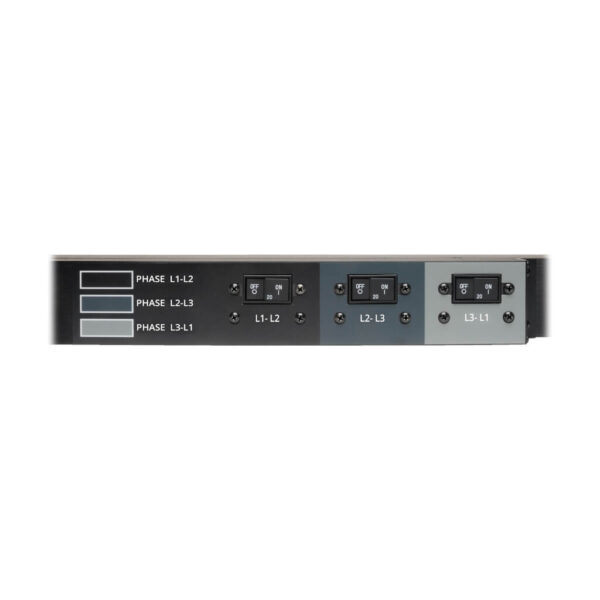 c086214b70c650fc76fc97faf29d7bcb Tripp Lite series 12.6kW 3-Phase Local Metered PDU, 208V Outlets (36 C13 & 9 C19) Hubbell 50A CS8365C, 6 ft. (1.83 m) Cord, 0U Vertical, TAA