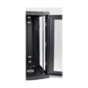 Tripp Lite series SmartRack 18U Low-Profile Switch-Depth Wall-Mount Half-Height Rack Enclosure, Clear Acrylic Window, Hinged Back