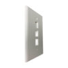 c092188ed0405ef50fac5f31f2a245f4 Tripp Lite series Safe-IT 3-Port Single-Gang Keystone Wall Plate, Antibacterial, Ivory Matte, TAA