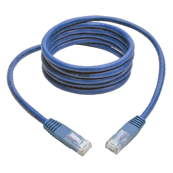 Tripp Lite series Cat6 Gigabit Molded (UTP) Ethernet Cable (RJ45 M/M), PoE, Blue, 35 ft. (10.67 m)