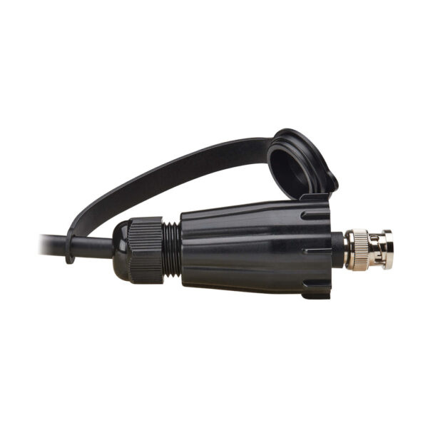 Tripp Lite series Rigid Industrial RF Coaxial Cable (M/M) - IP68, BNC Connectors, 10 ft. (3.1 m), Black