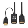 c1102f009fe46011316ab6b30bbd14af Tripp Lite series HDMI to DisplayPort Active Adapter Cable (M/M) - 4K, USB Power, Black, 2 m (6.6 ft.)