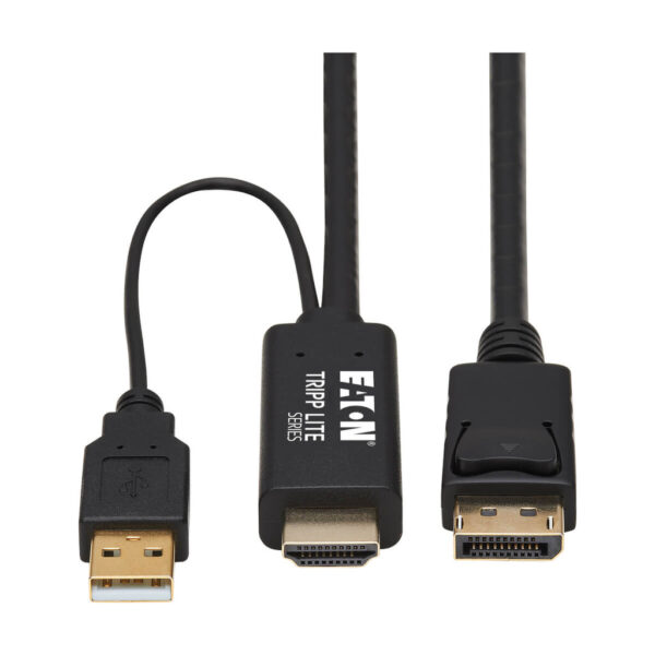 c1102f009fe46011316ab6b30bbd14af Tripp Lite series HDMI to DisplayPort Active Adapter Cable (M/M) - 4K, USB Power, Black, 2 m (6.6 ft.)