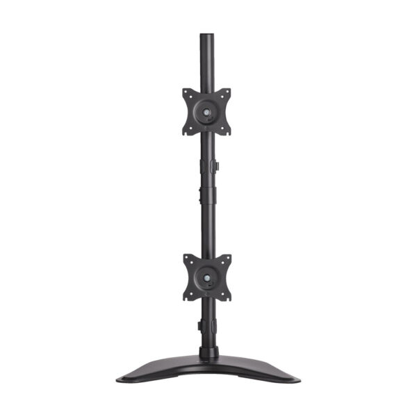 Tripp Lite series Dual Vertical Flat-Screen Desk Stand/Clamp Mount, 15 in. to 27 in. Flat-Screen Displays