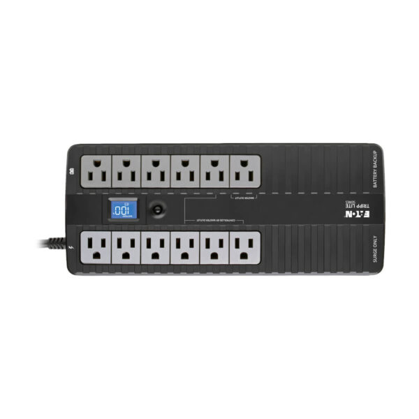 Tripp Lite series 850VA 425W Standby UPS - 12 NEMA 5-15R Outlets, 120V, 50/60 Hz, USB, LCD, ENERGY STAR, Desktop/Wall