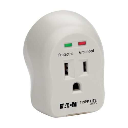 Tripp Lite series 1-Outlet Personal Surge Protector, Direct Plug-In, 735 Joules, 2 Diagnostic LEDs