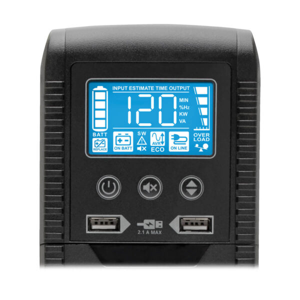Tripp Lite series Line Interactive UPS with USB and 10 Outlets - 120V, 1440VA, 900W, 50/60 Hz, AVR, ECO Series, ENERGY STAR, Tower