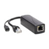 c1f2592604252993eaa232afed6d39a6 Tripp Lite series PoE to USB Micro-B and RJ45 Active Splitter - 802.af, 48V to 5V 1A, Up to 328.08 ft. (100 m)