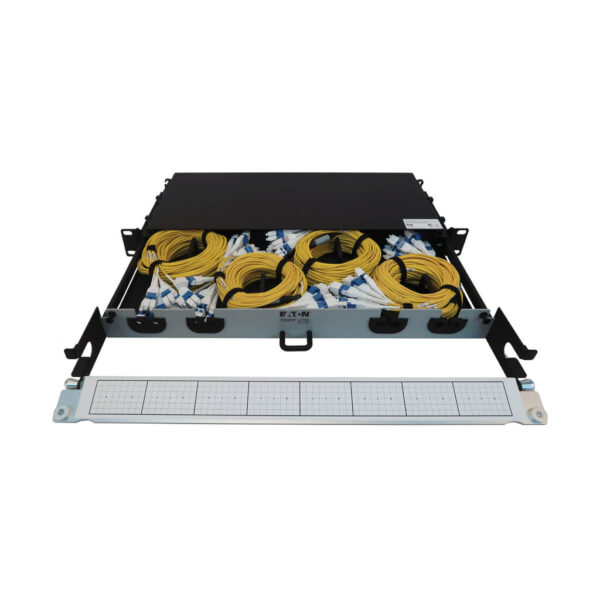 Tripp Lite series Preloaded Fiber Panel, 1U - 4x (8x LC/LC Duplex M/M) 16F Trunk Cables, OS2 Singlemode, 10 m (32.8 ft.)