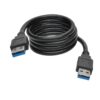 c2a6d104363ff313e6b4d0bc80474c36 Tripp Lite series USB 3.0 SuperSpeed A/A Cable (M/M), Black, 3 ft. (0.91 m)